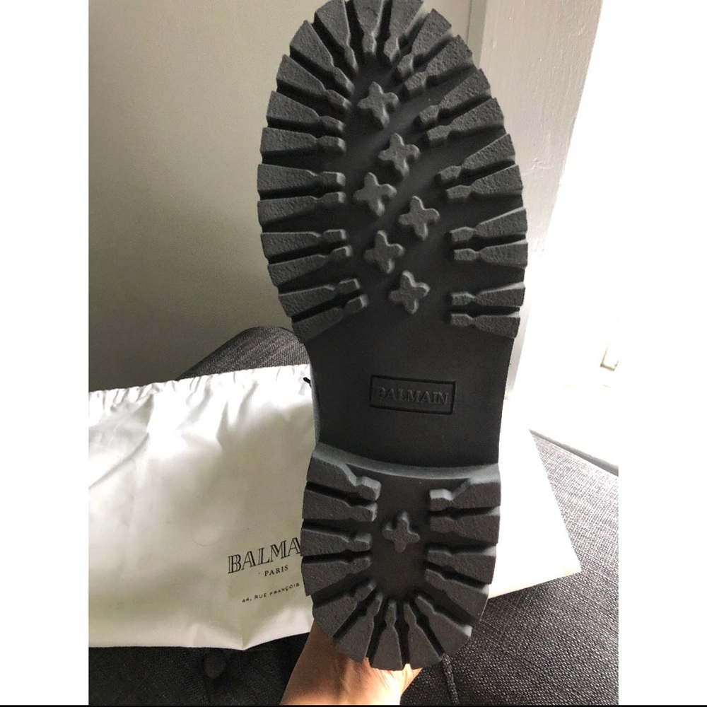 Balmain Zip-Front Leather Ranger Boot - Picture 3 of 4
